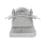 Hey Dude Men's Wally Sox Stone White Men's 10 & Women's 12 | Men's Loafers | Men's Slip On Shoes | Comfortable & Light-Weight