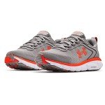 Under Armour Womens Charged Assert 9 Marble Running Shoe, Gray Wolf (101 Phoenix Fire, 7.5 US