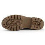 Hawkwell Women's Slip On Chunky Heel Ankle Chelsea Boot,Black PU,8 M US