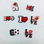 35PCS Shoe Charms for Boy, Sports, Game, Basketball, Football, Baseball Shoes Decorations for Kids Boys Teens Men Birthday Party Gifts Christmas