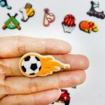 35PCS Shoe Charms for Boy, Sports, Game, Basketball, Football, Baseball Shoes Decorations for Kids Boys Teens Men Birthday Party Gifts Christmas