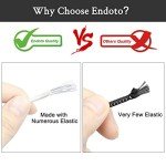 Endoto Elastic Shoelaces for ON Cloud 5 No Tie Replacements Shoes Laces Stretchy Bungee Running Training(Color:White,Size:22Inch)