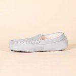 Amazon Essentials Men's Moccasin Slipper, Grey Microsuede, 10