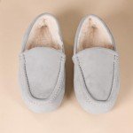 Amazon Essentials Men's Moccasin Slipper, Grey Microsuede, 10