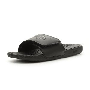 PUMA Mens Cool Cat 2.0 Hook and Loop Slide Sandal, PUMA Mens Black-PUMA Mens Black, 9