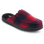 Eddie Bauer Men's Oliver Slippers | House Slippers for Men | Cushioned Footbed Lightweight Slip-On Bedroom Shoes with Rubber Outsole