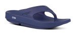 OOFOS OOriginal Sport Unisex Slide Sandals - Lightweight Recovery Footwear Reduces Stress on Feet, Joints & Back Machine Washable (Navy, US Men's Size 8/Women's Size 10)