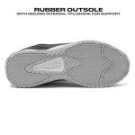 AND1 Pulse 3.0 Basketball Shoes for Men, Indoor or Outdoor, Street or Court Basketball Sneakers Men - Black, Red, or White - Black/White/Light Grey, 9 Medium