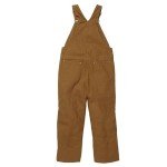Carhartt Boys' Insulated Canvas Bib Overalls, Carhartt Brown Duck - Lined, 14