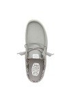 Hey Dude Wally Slip Stretch Canvas Grey Size 13, Men’s Shoes, Men's Slip-on Loafers, Comfortable & Light-Weight