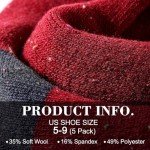 Tavaleu Wool Socks for Women - Winter Warm Vintage Socks, Thermal Wool Socks, Boot Hiking Socks