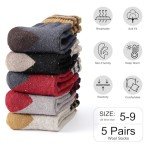 Tavaleu Wool Socks for Women - Winter Warm Vintage Socks, Thermal Wool Socks, Boot Hiking Socks