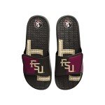 FOCO Florida State Seminoles NCAA Mens Colorblock Big Logo Gel Slide - L