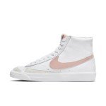 Nike Blazer Mid '77 WMNS Shoes, White/Black/Summit White/Pink Oxford, Size 8.5