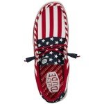Hey Dude Men's Wally Americana American Flag Size 13 | Men's Shoes | Men Slip-on Loafers | Comfortable & Light-Weight
