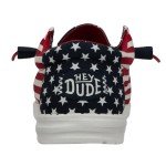 Hey Dude Men's Wally Americana American Flag Size 13 | Men's Shoes | Men Slip-on Loafers | Comfortable & Light-Weight