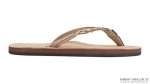 Rainbow Sandals Women’s Flirty Braidy Premier Leather w/Single Braided Strap, Sierra Brown, Ladies Small / 5.5-6.5 B(M) US