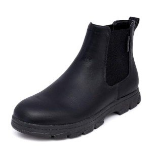 Nautica Men's Chelsea Boot Slip-On Dress Ankle Shoe Chukka Desert Boots-Wuzer-Black Smooth-10