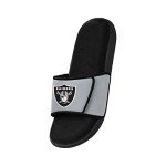FOCO Las Vegas Raiders NFL Mens Foam Sport Slide - L
