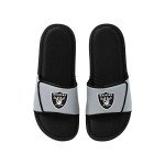 FOCO Las Vegas Raiders NFL Mens Foam Sport Slide - L