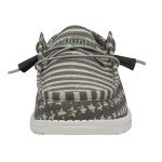 Hey Dude Men's Wally Greyed Patriotic Size 10 | Men’s Shoes | Men's Lace Up Loafers | Comfortable & Light-Weight