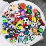 Ella & Emma 50pcs Boys Shoe Charms - Sports, Video Games, Basketball, Football & Fun Themes for Kids & Teens | DIY Pins & Accessories for Shoes, Bracelet, Wristband, Clog Sandals