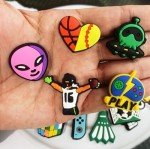 Ella & Emma 50pcs Boys Shoe Charms - Sports, Video Games, Basketball, Football & Fun Themes for Kids & Teens | DIY Pins & Accessories for Shoes, Bracelet, Wristband, Clog Sandals