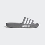 adidas unisex-adult Shower Slide Grey/White/Grey 9