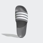adidas unisex-adult Shower Slide Grey/White/Grey 9