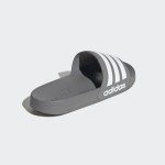 adidas unisex-adult Shower Slide Grey/White/Grey 9