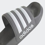 adidas unisex-adult Shower Slide Grey/White/Grey 9