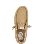 Hey Dude Men's Wally Stretch Canvas Tan Size 11 | Men's Shoes | Men Slip-on Loafers | Comfortable & Light-Weight
