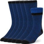 COZIA Merino Wool Socks for Men and Women Warm thermal Boot Hiking Socks 3 Pairs ML