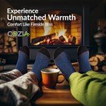 COZIA Merino Wool Socks for Men and Women Warm thermal Boot Hiking Socks 3 Pairs ML