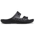 Crocs Unisex Men's and Women's Baya Two-Strap Slide Sandals, Black, Numeric_10 US