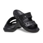 Crocs Unisex Men's and Women's Baya Two-Strap Slide Sandals, Black, Numeric_10 US