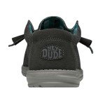 Hey Dude Men's Wally Sox Charcoal Men's 8 & Women's 10 | Men's Loafers | Men's Slip On Shoes | Comfortable & Light-Weight