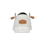 Hey Dude Women's Wendy Washed Canvas White Size 6 | Women's Shoes | Women's Slip-on Loafers | Comfortable & Light-Weight