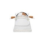 Hey Dude Women's Wendy Washed Canvas White Size 6 | Women's Shoes | Women's Slip-on Loafers | Comfortable & Light-Weight