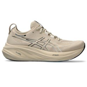 ASICS Men's Gel-Nimbus 26 Running Shoes, 10, Feather Grey/Black