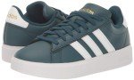 adidas Women's Grand Court Cloudfoam Lifestyle Comfort Sneaker, Arctic Night/White/Gold Metallic, 9.5