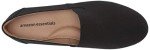 Amazon Essentials Women's Casual Slip-On Canvas Flat, Black, 6.5