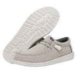 Hey Dude Wally Sport Mesh White Size 9 | Men's Shoes | Men's Slip On Loafers | Comfortable & Light Weight