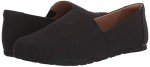 Amazon Essentials Women's Casual Slip-On Canvas Flat, Black, 6.5