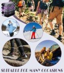 DYW Womens Merino Wool Hiking Socks Thermal Warm Winter Boot Crew Socks Cushion Work Walking Gift Socks 5 Pairs （5 Pairs Color Mix A,Large）