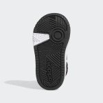 adidas Hoops 3.0 Mid Top Basketball Shoe, Black/White/Grey, 5 US Unisex Big Kid