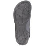 Nautica Men's Clogs -Warm Sandal - Fuzzy Slippers Slip-On With Adjustable Back Strap With Faux Fur - Classic Lined Clog Sports Winter Shoe-River Coast Cozy-Grey Size-10