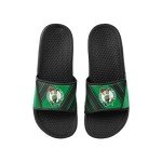 FOCO Men's NBA Team Logo Shower Sport Legacy Slide Flip Flop Sandals Velcro Large, 11-12