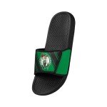 FOCO Men's NBA Team Logo Shower Sport Legacy Slide Flip Flop Sandals Velcro Large, 11-12