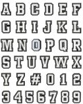 BOWNDY 60pcs Letters Numbers and Sports Charms for Croc Clog Shoe Decoration, Basketball Baseball Hockey Softball Soccer Football Gift for Shoe & Bracelet Wristband Party Gifts